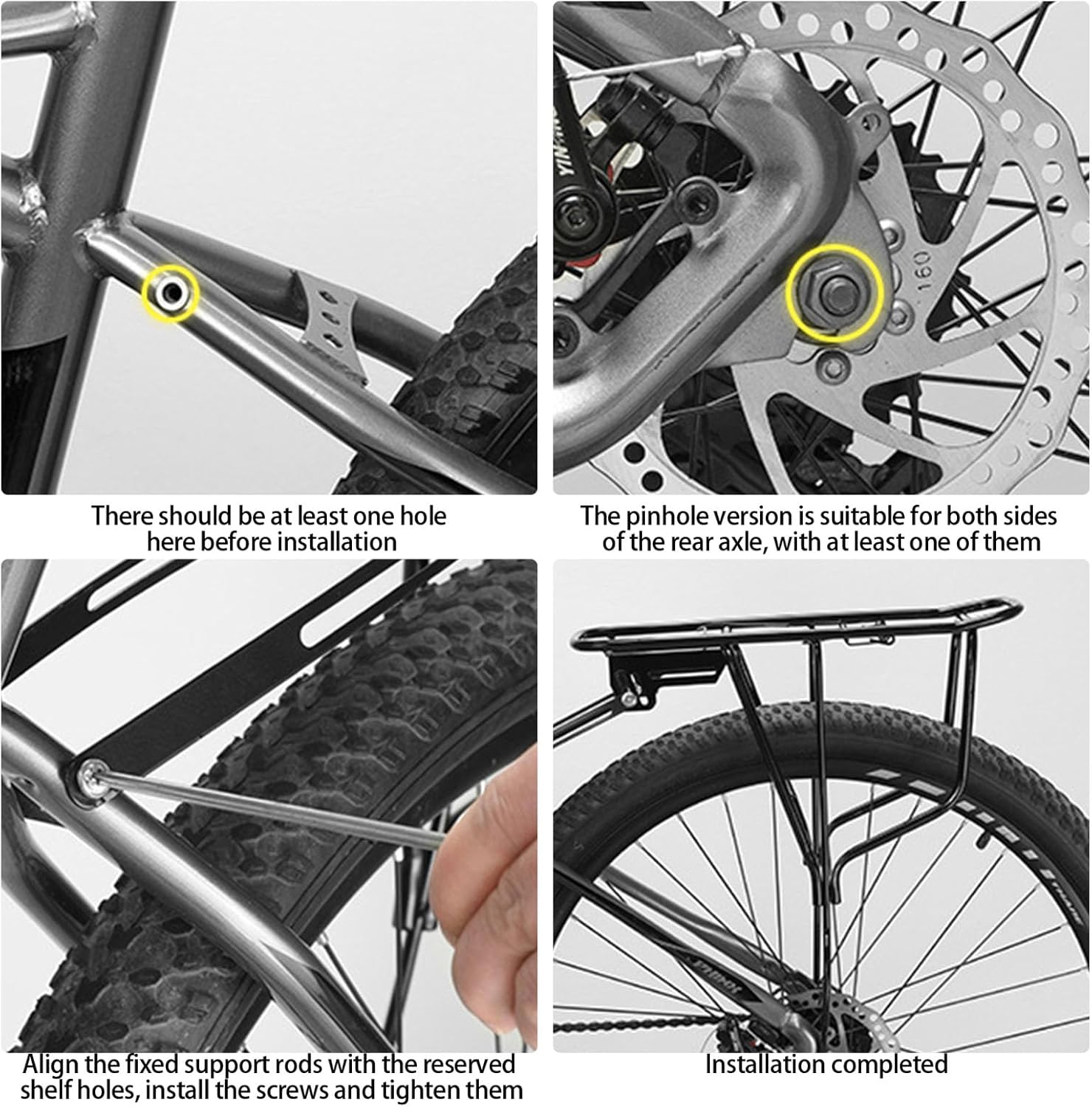 Retractable Bike Rear Rack Regulable Cargo Load Luggage Carriers for Outdoor Activity Quickly Release Bike Cargo