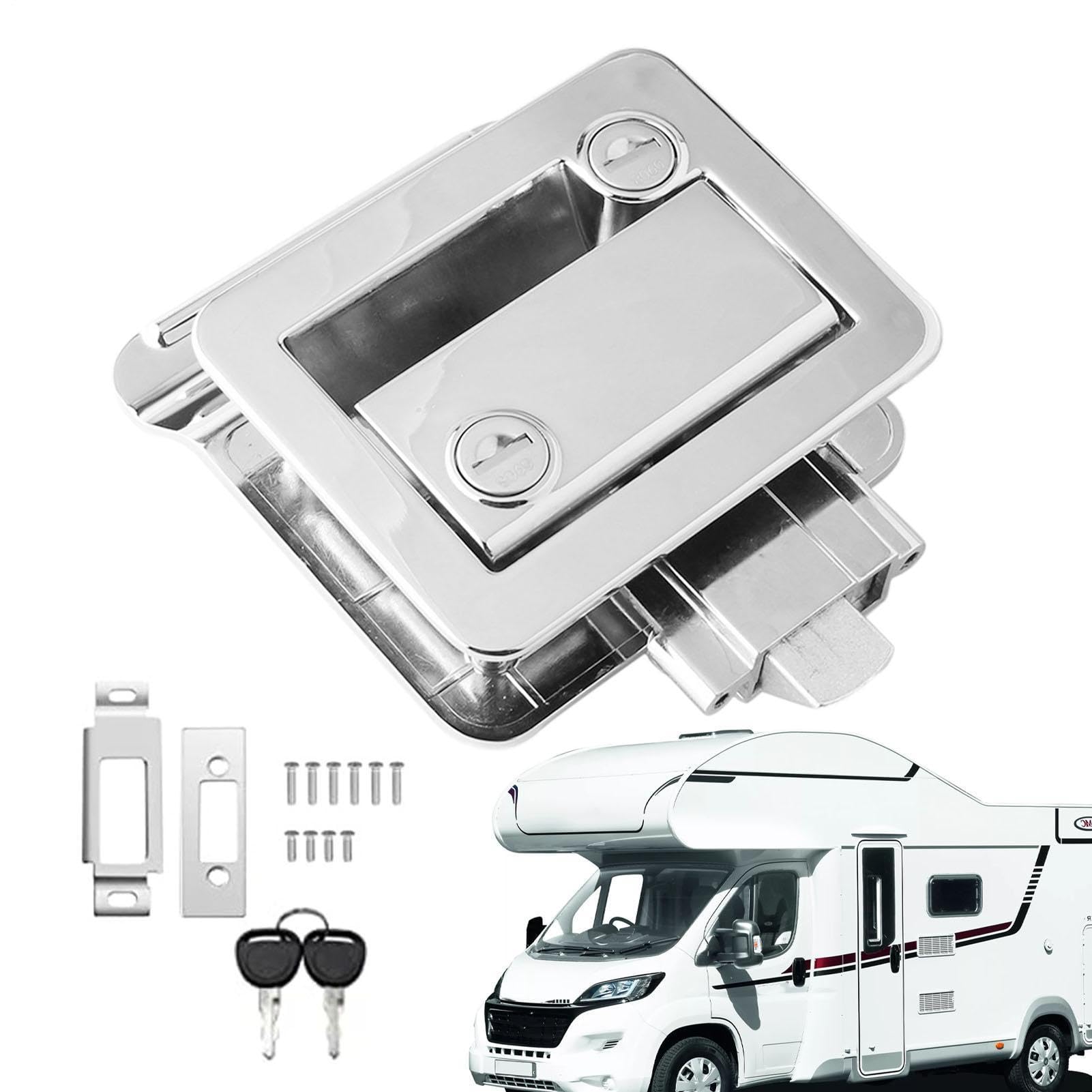 Chiusura per porta camper, chiusura per porta rimorchio di controllo | Fermo per rimorchi, roulotte, forniture da campeggio