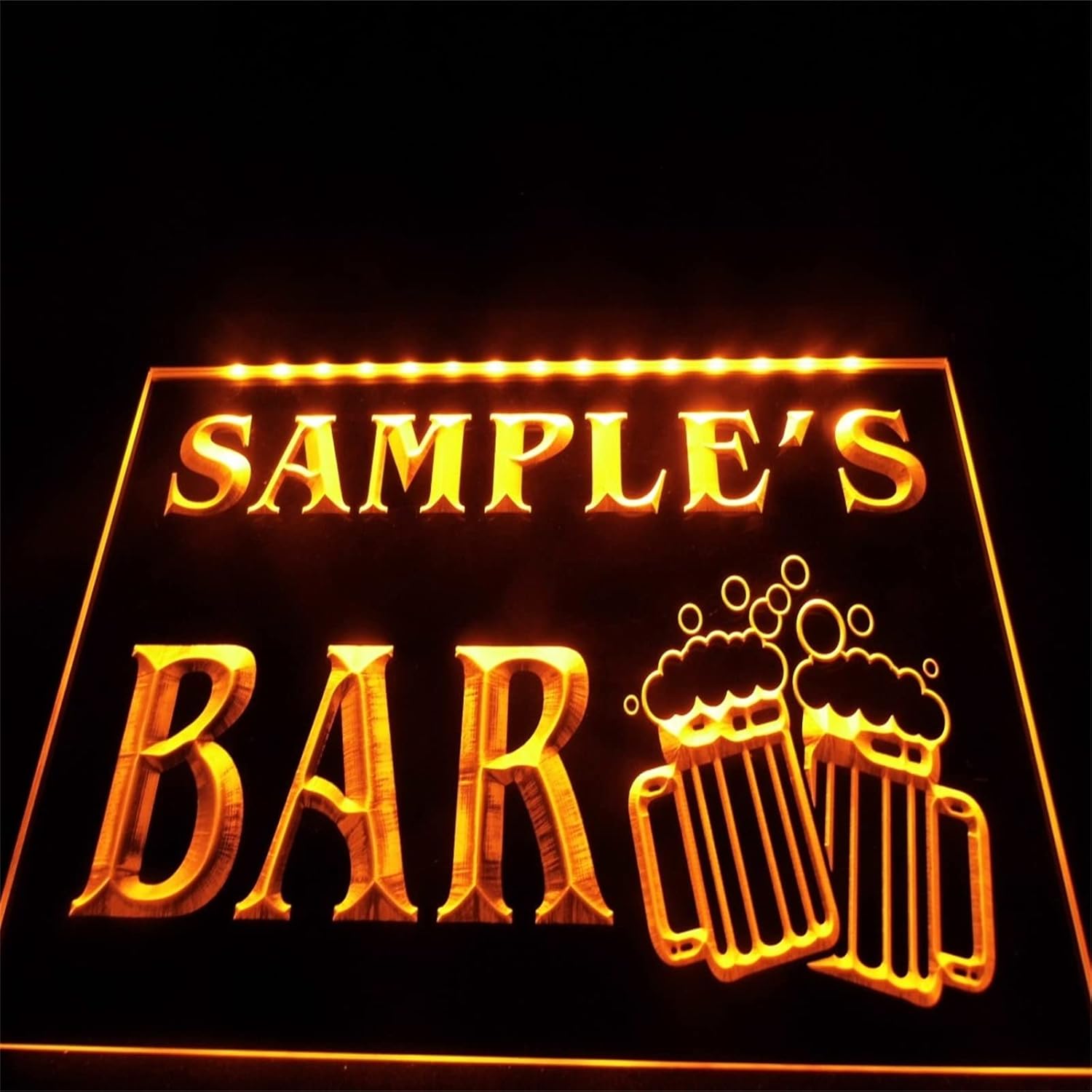 MAXSMLZT Bar Neon Sign Beer Mugs Cheers Led Neon Light Sign