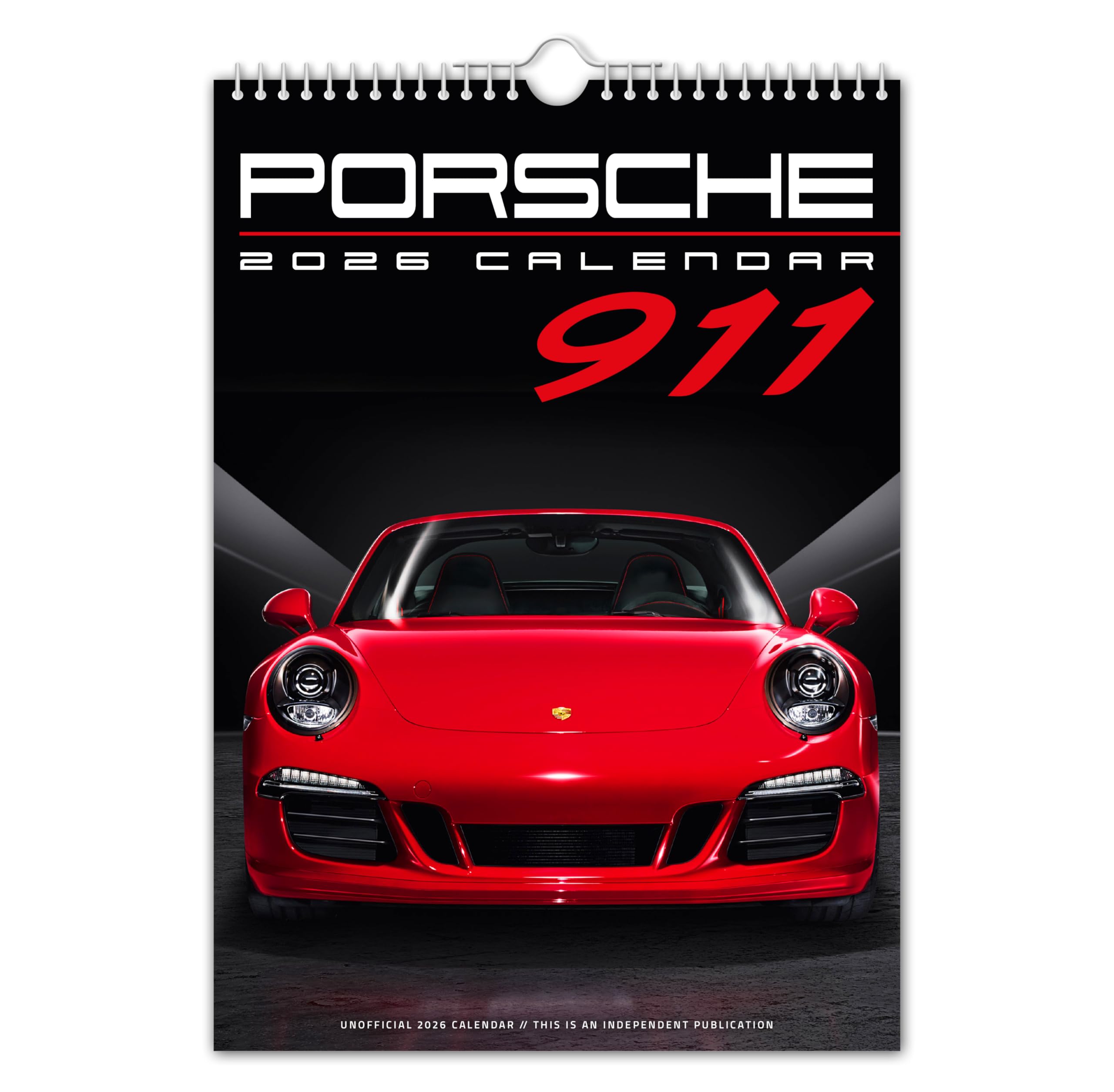 The Calendar King - Porkie 911 - Unofficial - 2026 Wall Calendar - A4 Size // Christmas/Birthday/Gift Idea/Motoring/Nostalgic/Gift Idea/Present
