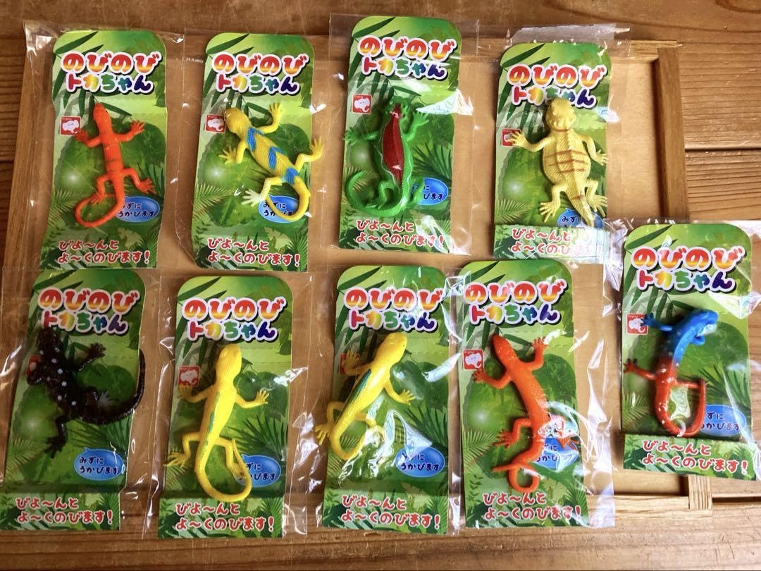 Amazon.co.jp: のびのびトカちゃん トカゲ おもちゃ 9個 ※ : ペット用品