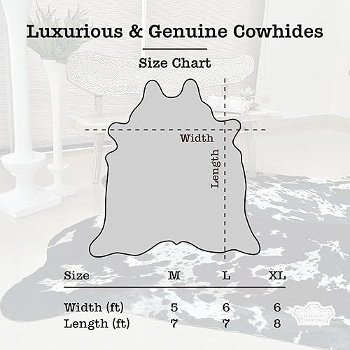 Miniatura 2 de Appaloosa Cowhides Alfombra de piel de vaca auténtica, alfombras naturales en blanco y negro para estética de sala de estar y dormitorio, alfombra