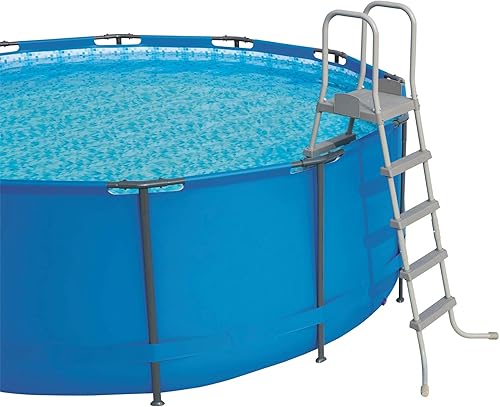 Miniatura 4 de Bestway SteelPool - Escalera de seguridad de 52 pulgadas con antideslizante antiarañazos 9 x 36 pulgadas
