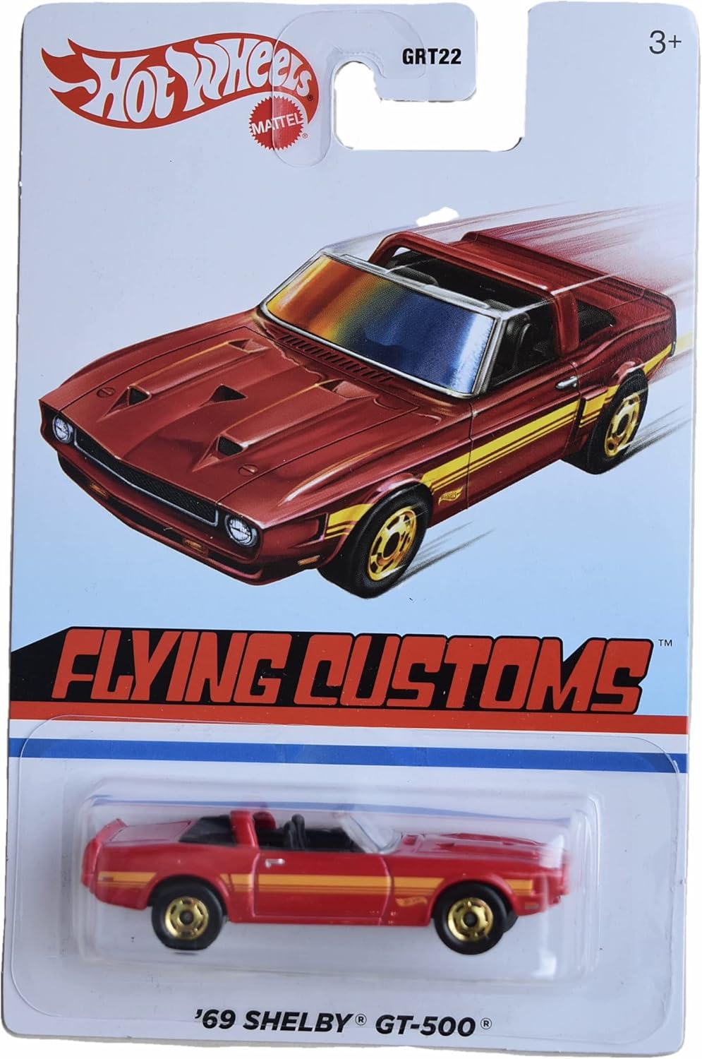 Hot Wheels '69 Shelby GT-500, Flying Customs - red