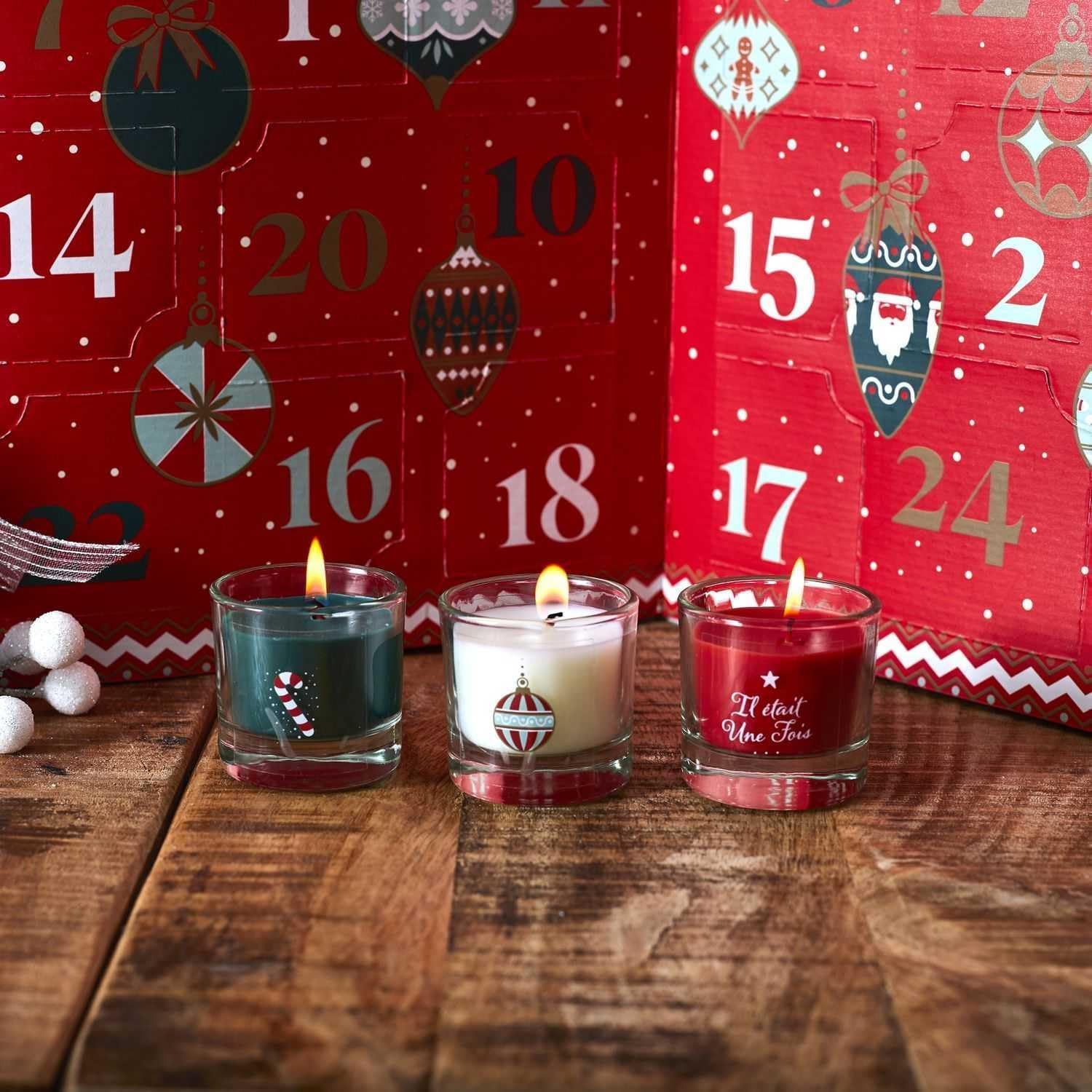 Calendrier de l'avent 24 Bougies parfumées Collection Il était une Fois
