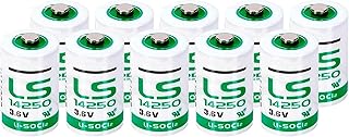 LS14250 (10 Pack) 1/2 AA 3.6v PLC Automatic Industrial Control Equipment NC Machine Meter Gas Meter Probe Lithium Battery LS14250 (10 Pack)