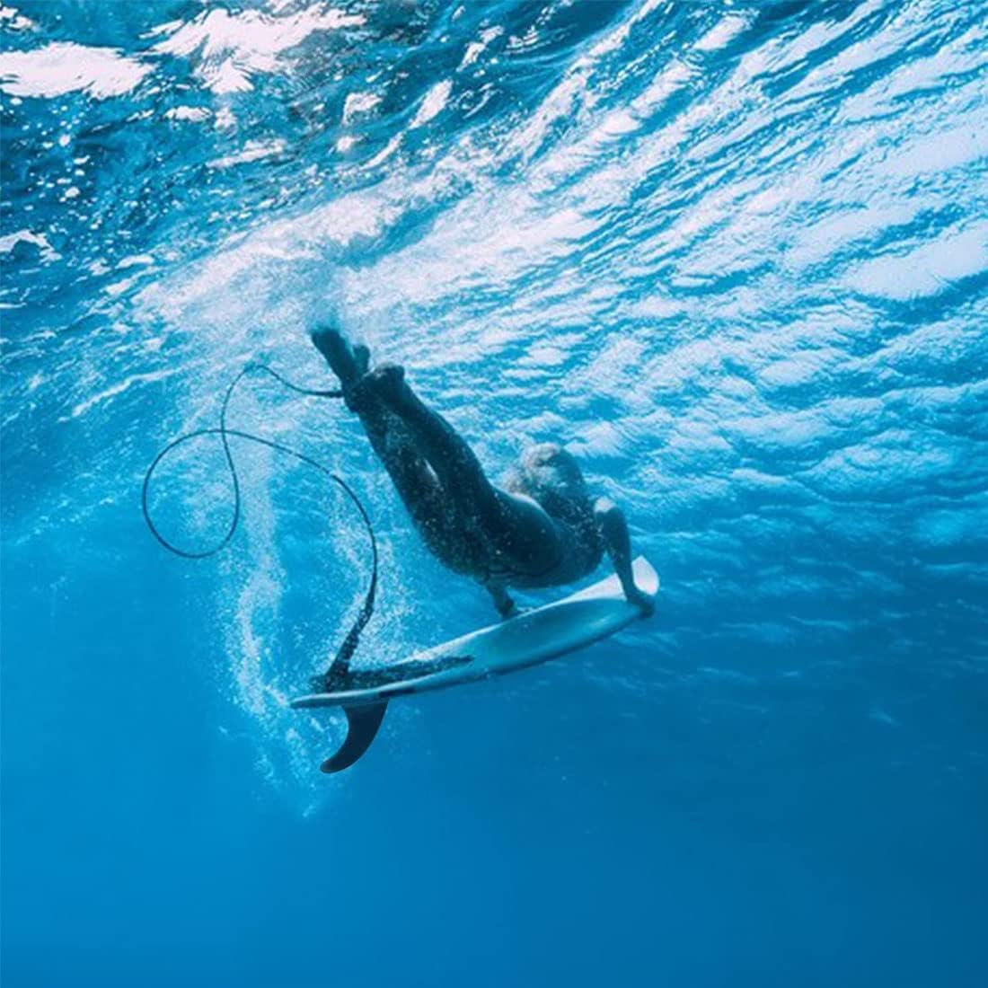 Aletas de Tabla de Su-RF Reforzadas de Liberación Rápida, 9 Pulgadas Removible Universal Quilla Paddle Surf