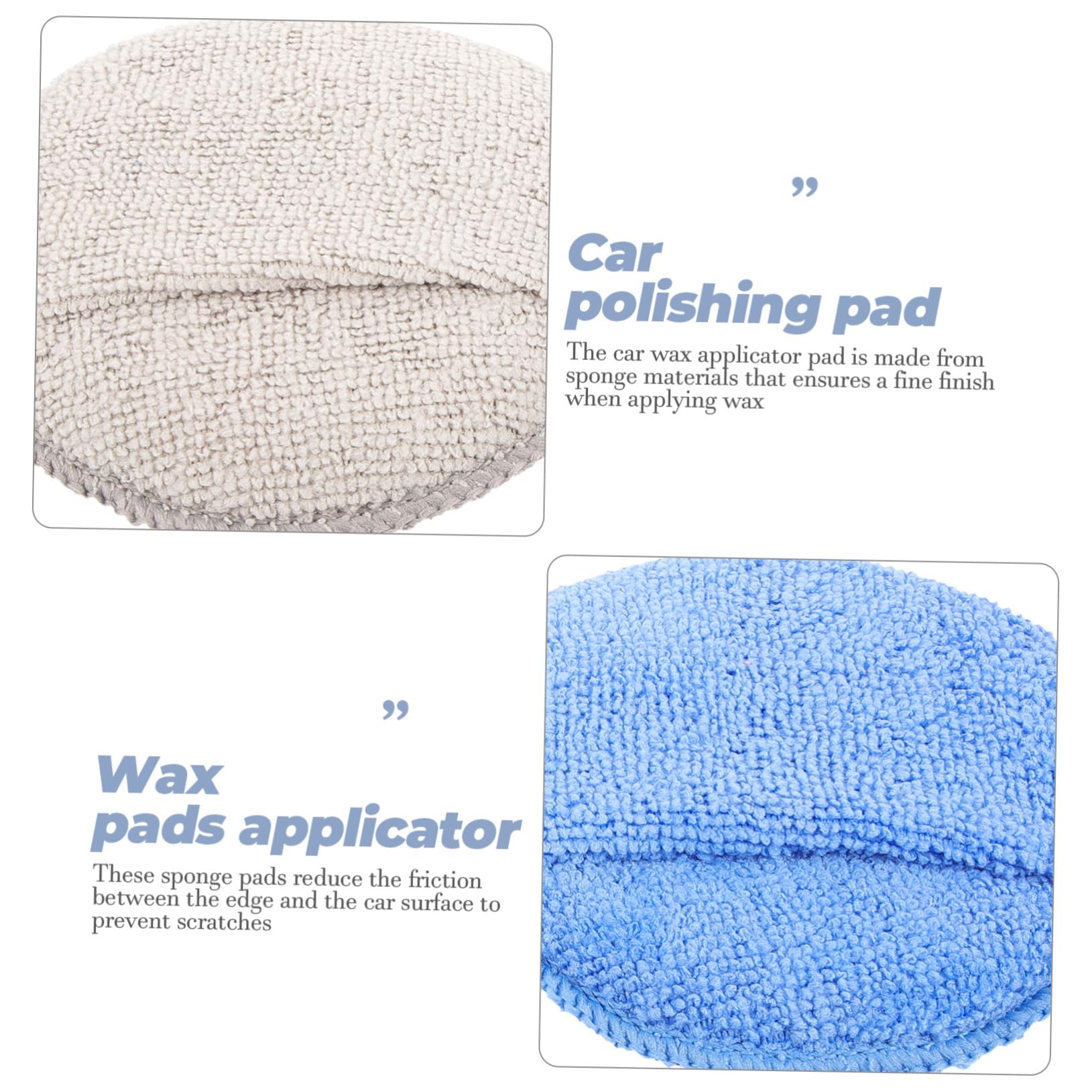 Gatuida 50piezas Almohadillas De Pulido De Esponja para Coche Aplicadores De Cera Esponjas para Limpiar y Pulir Vehículos Material De Ultra Absorbente para Detalle Automotriz
