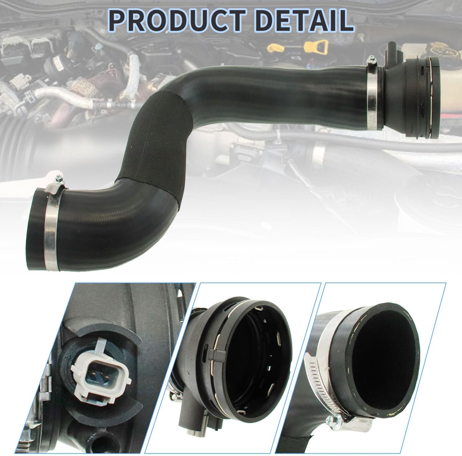 HC3Z-6F073-B Turbo Intercooler Outlet Tube Replacement for F-250 F-350 Super Duty 6.7L Powerstroke