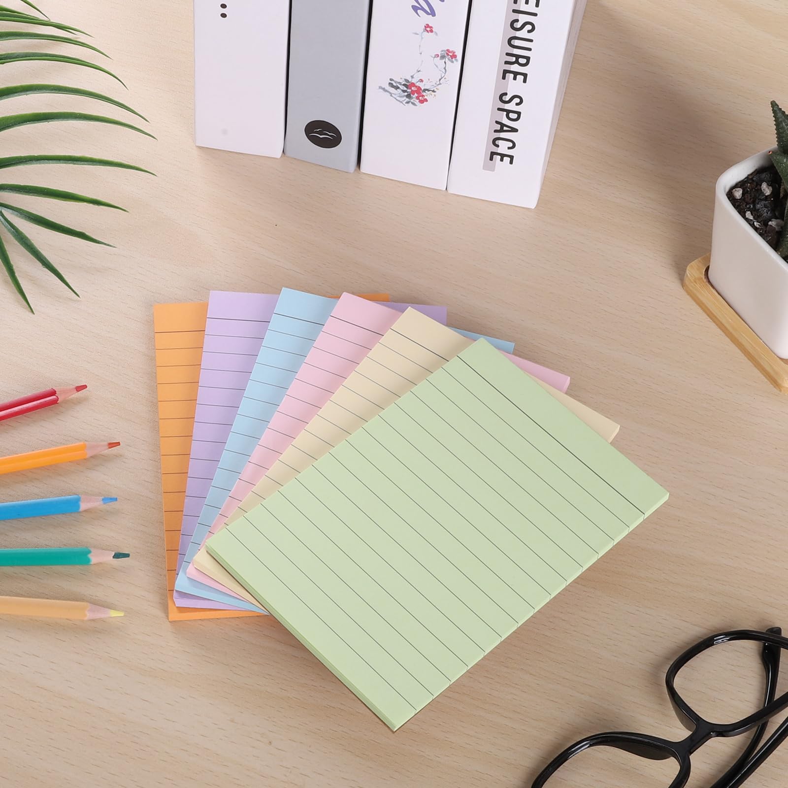 Note Pads Zmybcpack 6 Color Lined - 4x6 Inch Mini Writing Pads, 50 ...