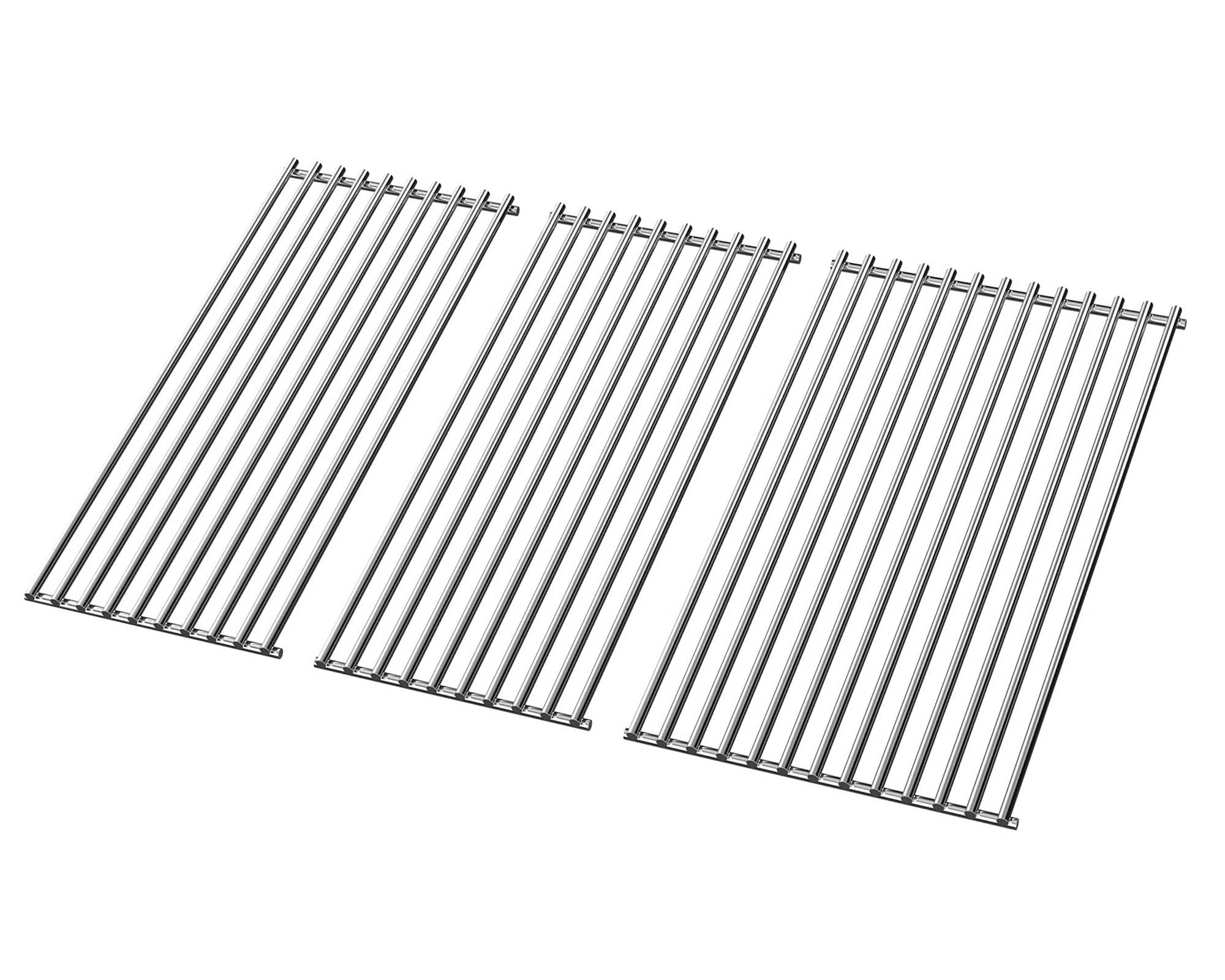 WELL GRILL60.5 x 41.5 cm Stainless Steel Cooking Grate for Burnhard FRED Series, Rösle Artiso G3, Taino Black & Platinum 3+1 Gas Grill 3 Burner Grill Replacement Parts, 7 mm Thick, Dishwasher Safe