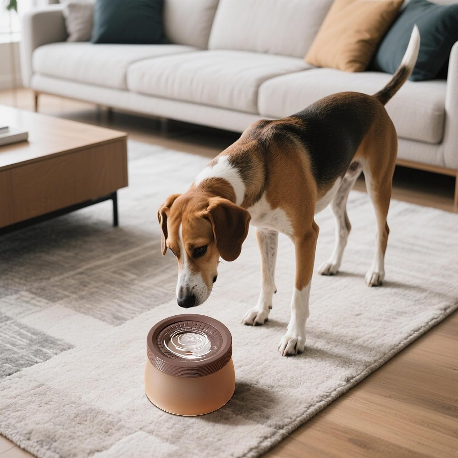 Slow Drinking Bowl for Dogs | 1200ml Puppy Drinking Bowl for Slow Drinking | Floating Non-Drip Bowl Accessory for Small Medium Large Puppy 10