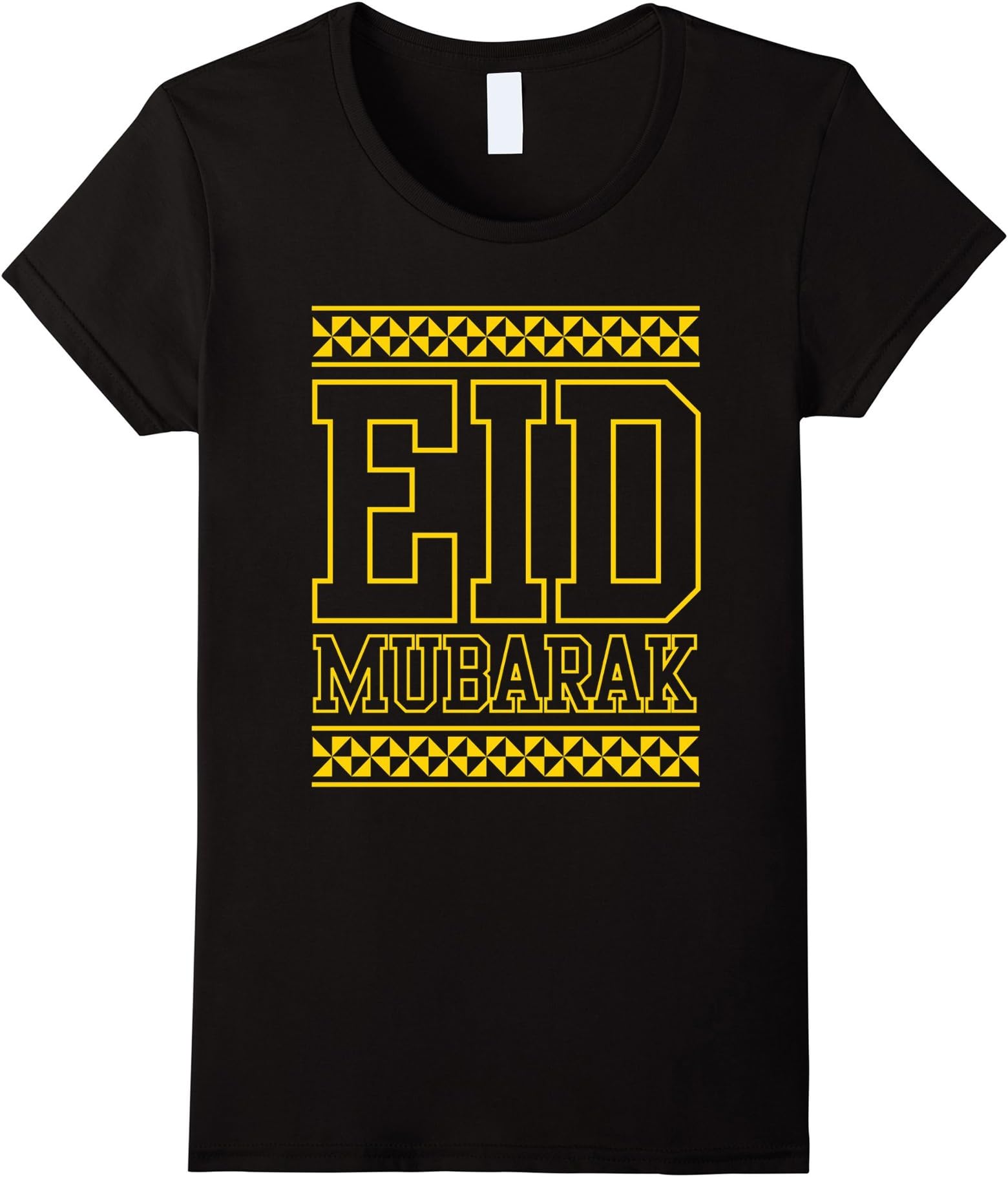 Women's Ramadan Eid Mubarak T-shirt Medium Black