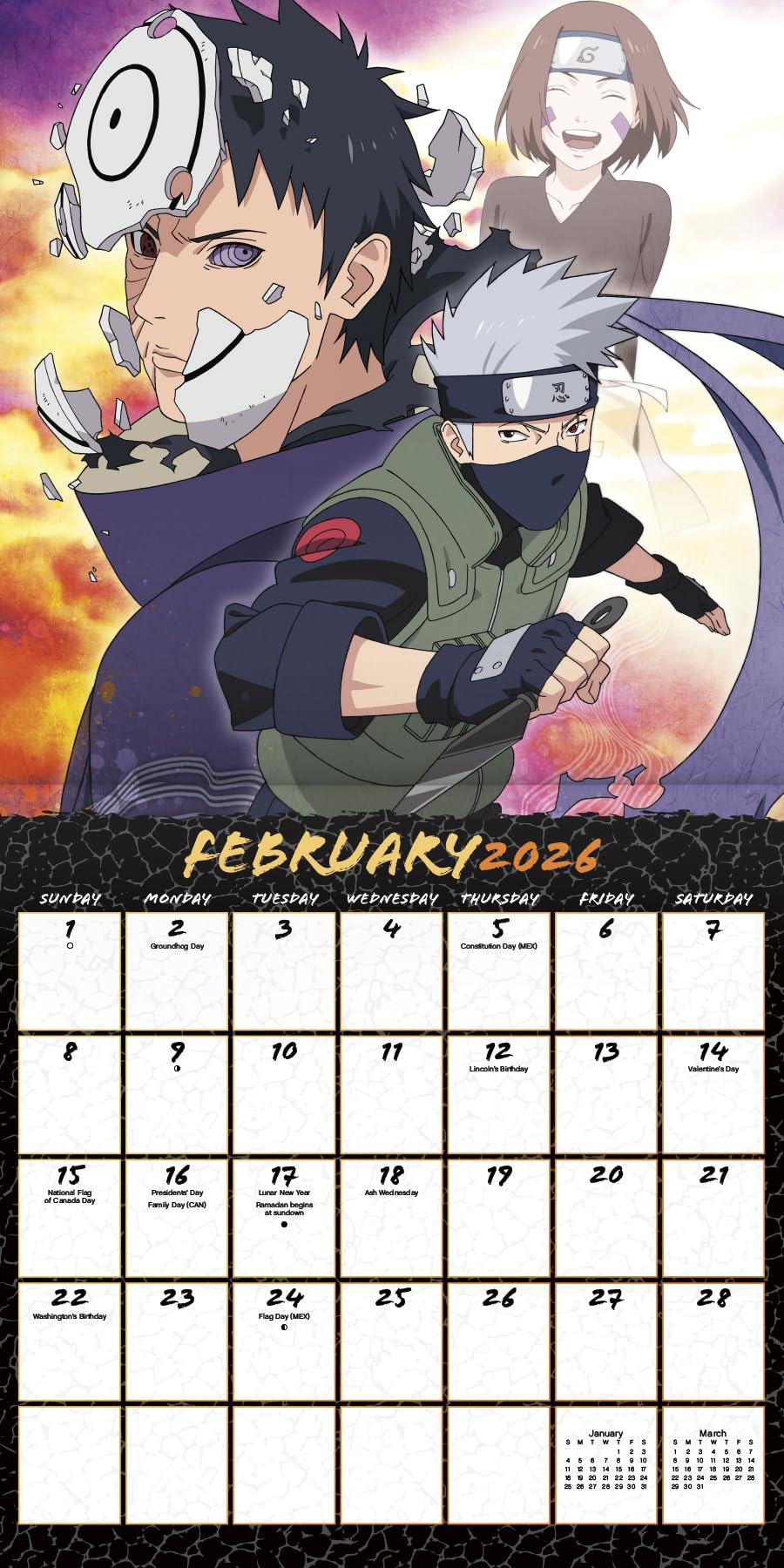 Amazon | NARUTO-ナルト-疾風伝カレンダー2026 - デラックス2026