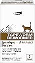 Elanco Tapeworm Dewormer (praziquantel tablets) for Cats and Kittens 6 Weeks and Older, 3-count