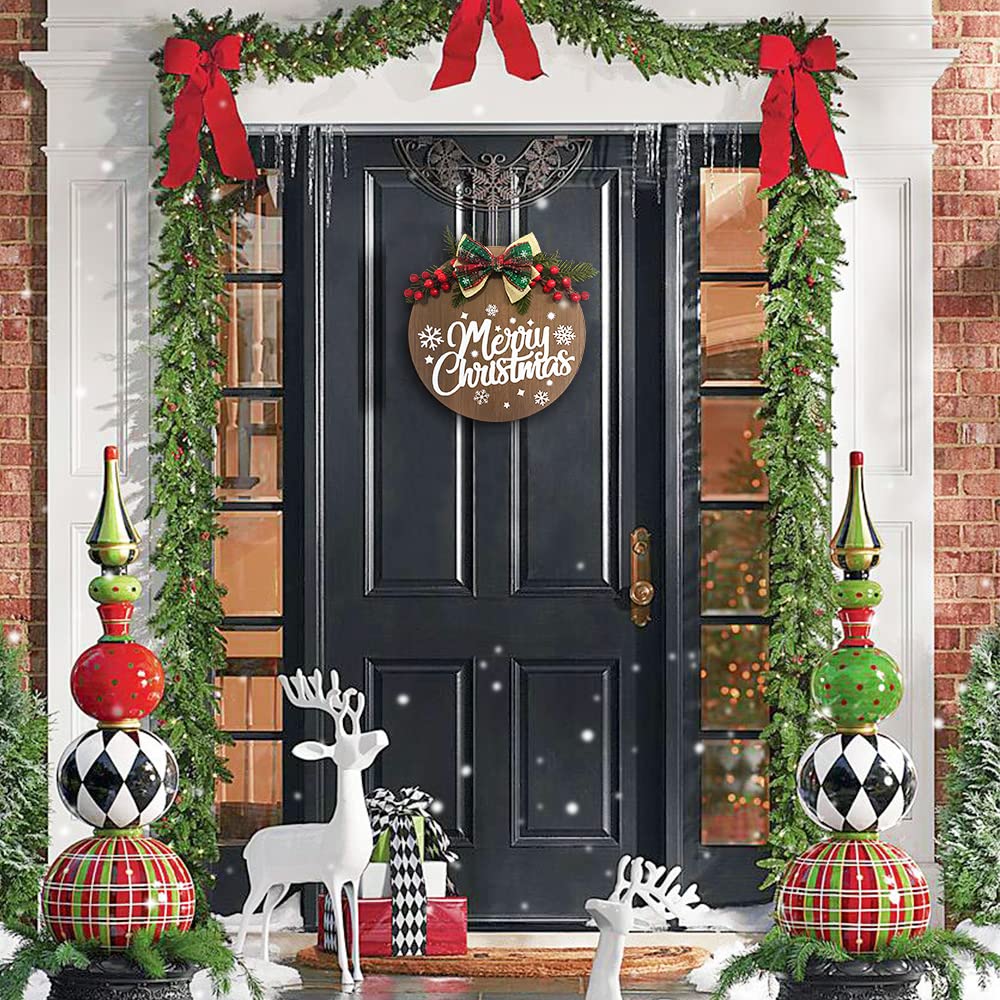 Amazon.co.jp: メリークリスマス装飾リース、クリスマスウェルカム