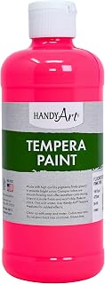 Handy Art Tempera Paint 16 ounce, Fluorescent Hot Pink