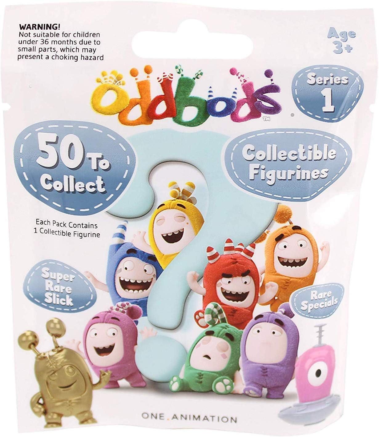 KBN 2pc Oddbods Collectible Figurine Series 1 Blind Bags Figure Size 1.5' aprox.