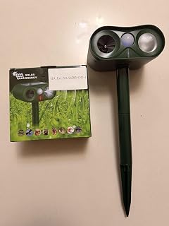 Solar Ultrasonic Animal Repellent Outdoor, Deer Repellent Devices (2 Packs)