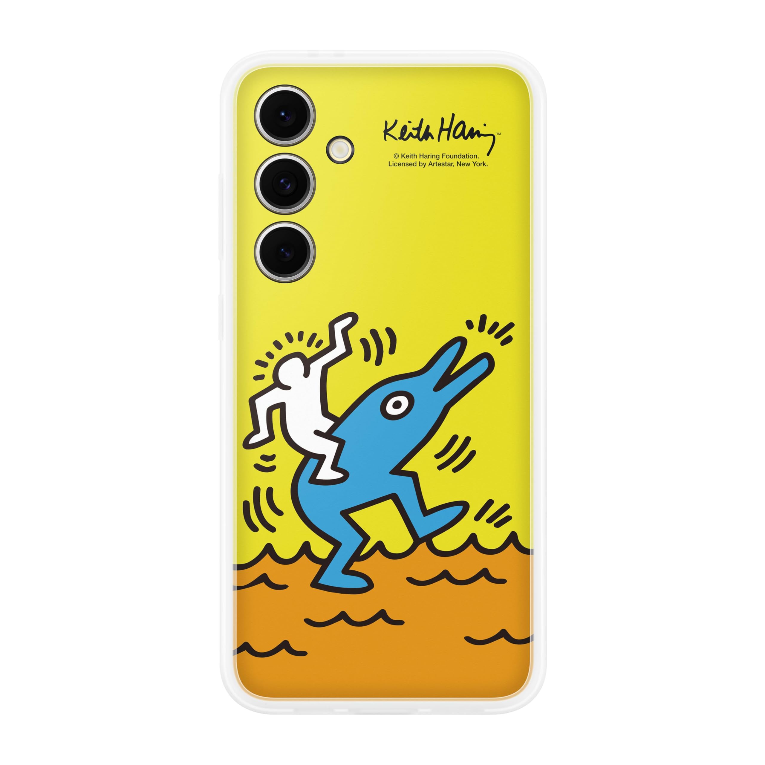 SamsungGalaxy S24 FE Flipsuit Phone Case, Included Interactive Card Syncs with Screen, Customize for Different Display Designs, US Version, Yellow