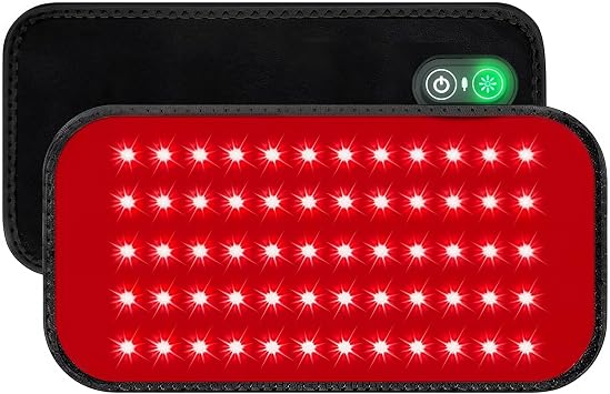2026 Upgraded Red Light Therapy Belt,2 in 1 Dual Wavelength LED Beads 660nm&850nm Red Light Therapy Wrap for Back Knee Hands Feet Pain Relief,10.3"*5"Black