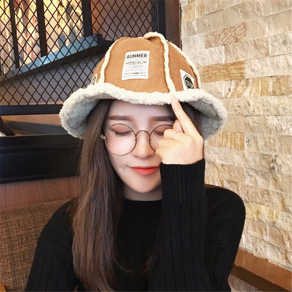 SAIBANGZI Vintage Women Sunhat Fashion Fisherman Hat Lovely Floppy Hat Hot Bucket Hat,Khaki