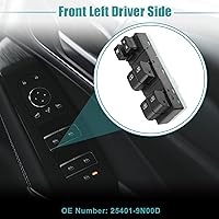 Vista 8 de ACROPIX Interruptor de elevalunas eléctrico delantero izquierdo del lado del conductor para Infiniti G37 - Paquete de 1 negro