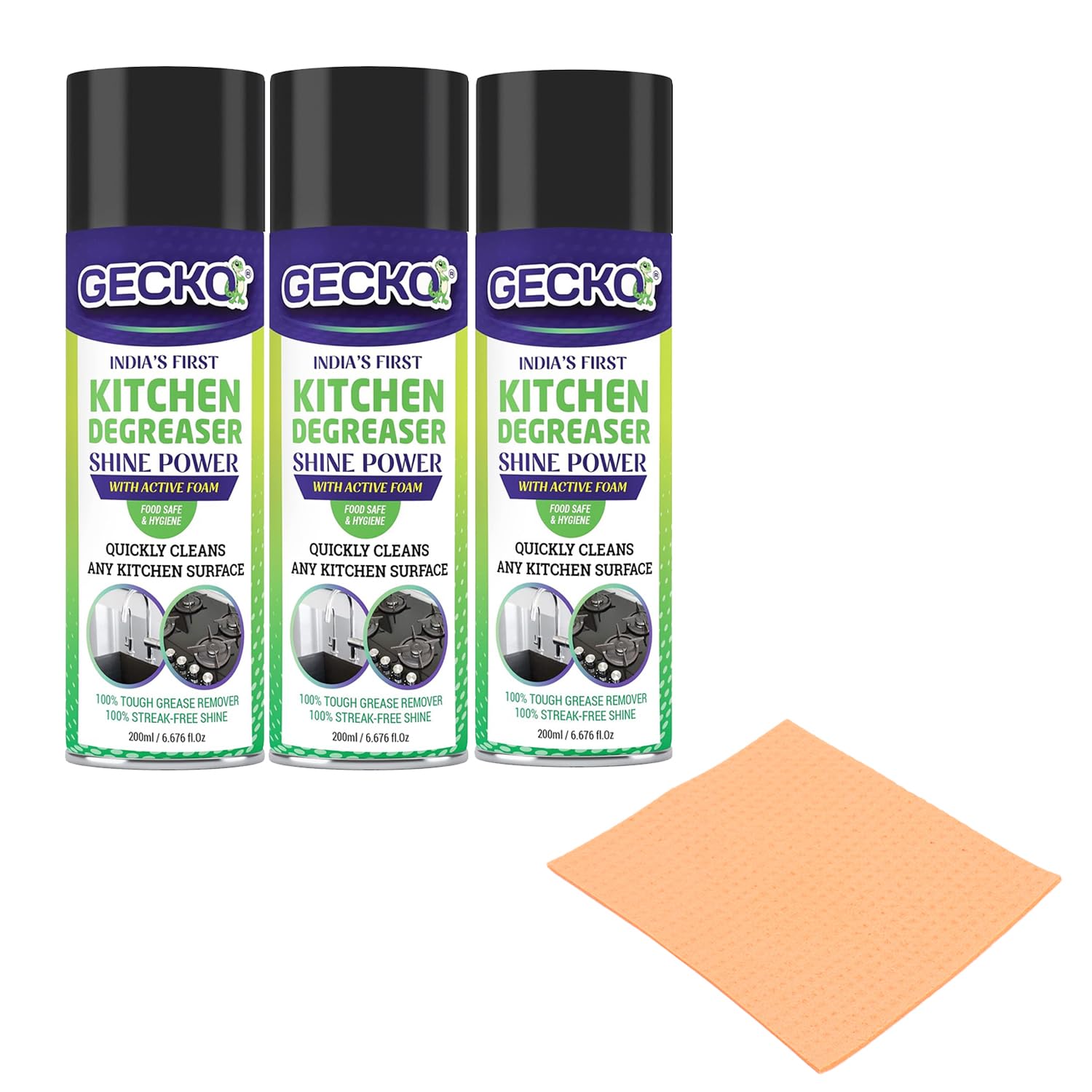 See full amazon price history chart for GECKO Kitchen Degreaser Non-Flammable Removes Tough Stains, Foam Based Kitchen Surface Cleaner, Glass Stove Top Cleaner, Kitchen Grease Cleaner, Oil Grease, Dirt Stains Remover 200ml (Pack of 3) GECKO Kitchen Degreaser Non-Flammable Removes Tough Stains, Foam Based Kitchen Surface Cleaner, Glass Stove Top Cleaner, Kitchen Grease Cleaner, Oil Grease, Dirt Stains Remover 200ml (Pack of 3) (B0B2596G9Q) Amazon Price History, Amazon Price Tracker