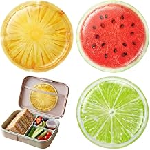Round Ice Packs - Reusable PE Material Cooler Pack for Food, Fruits & Drinks - Lightweight Freezer Pack for Picnic, Work, Sports & Camping