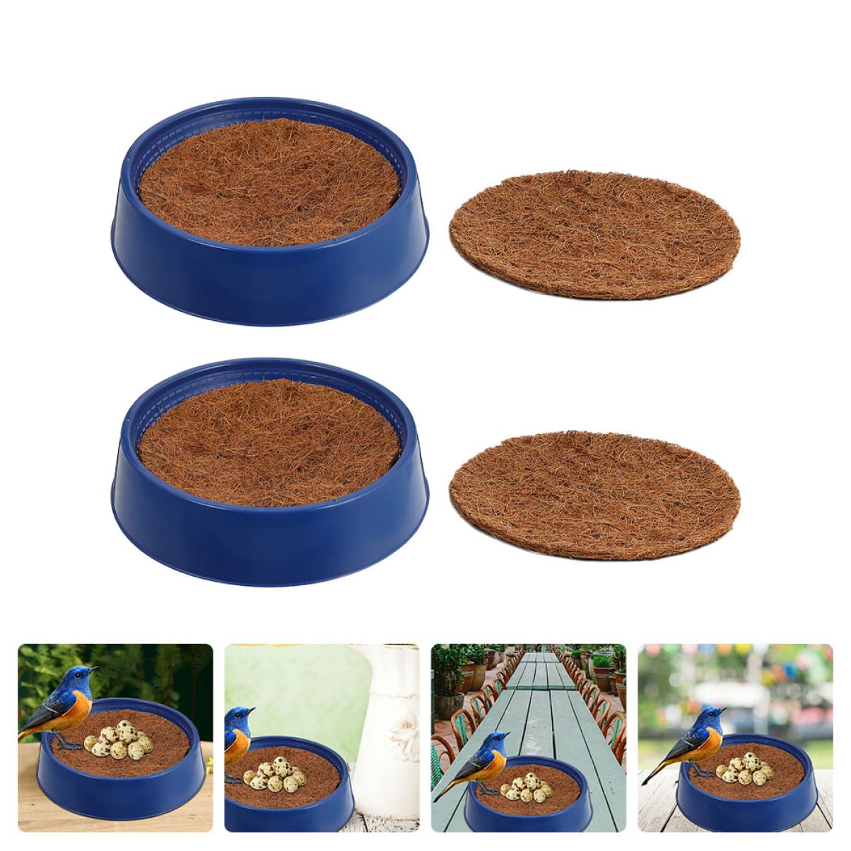 Yardwe Nido de Pájaro en Jaula Resistente al Desgaste para Palomas y Pájaros, Nido de Cría Doméstico de Plástico para Jardinería y Decoración