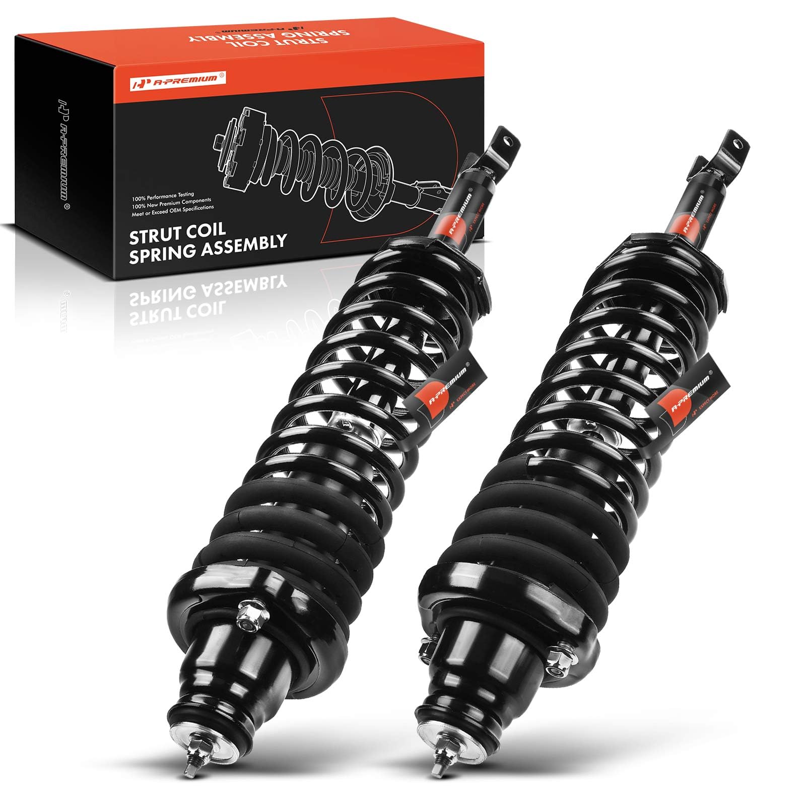 PM Auto Complete Strut & Coil Spring Assembly Set – Front & Rear For 1990-1993 Honda Accord-913949