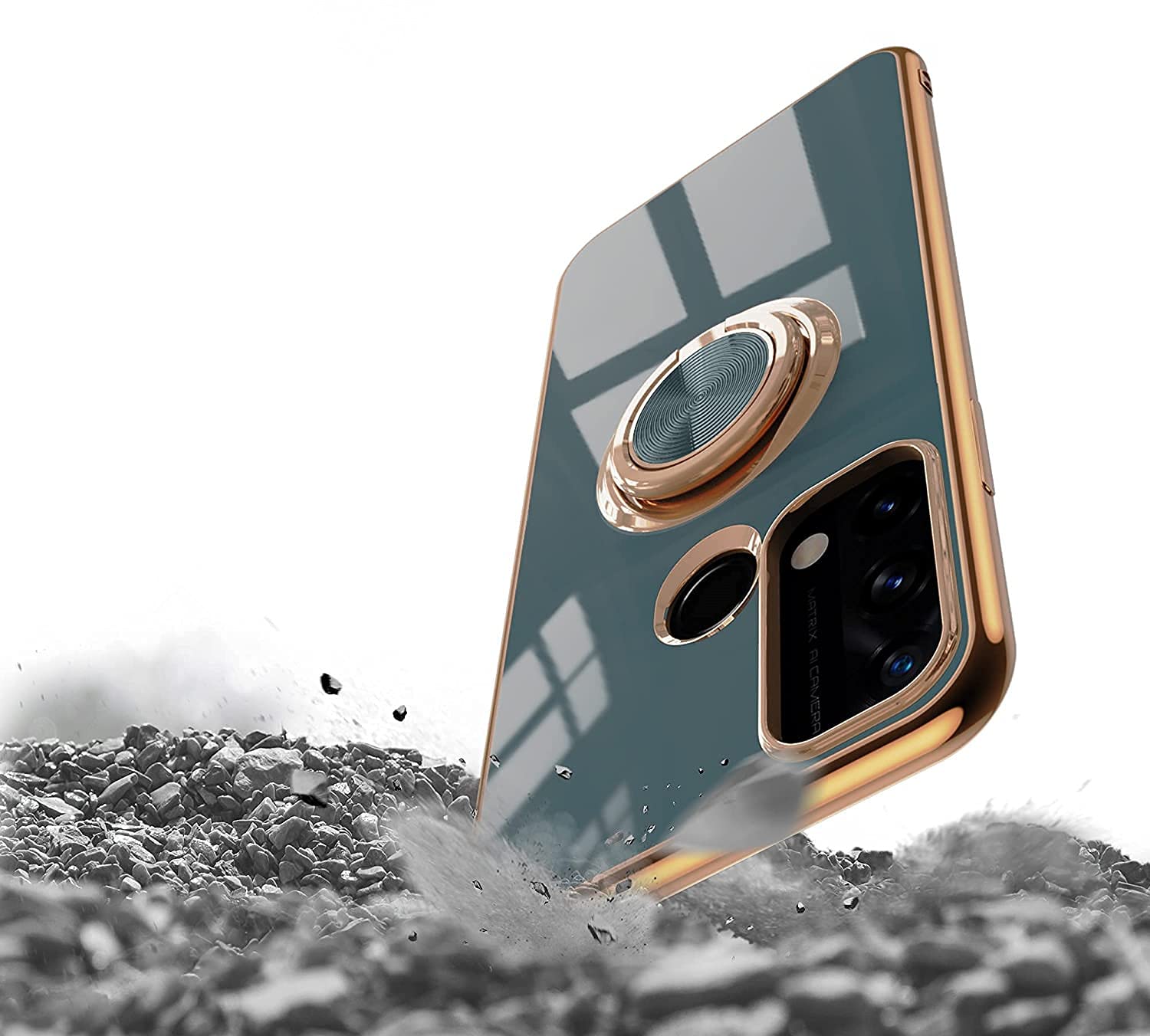 Amazon.co.jp: OPPO Reno5 A ケース リング付き ストラップホール付