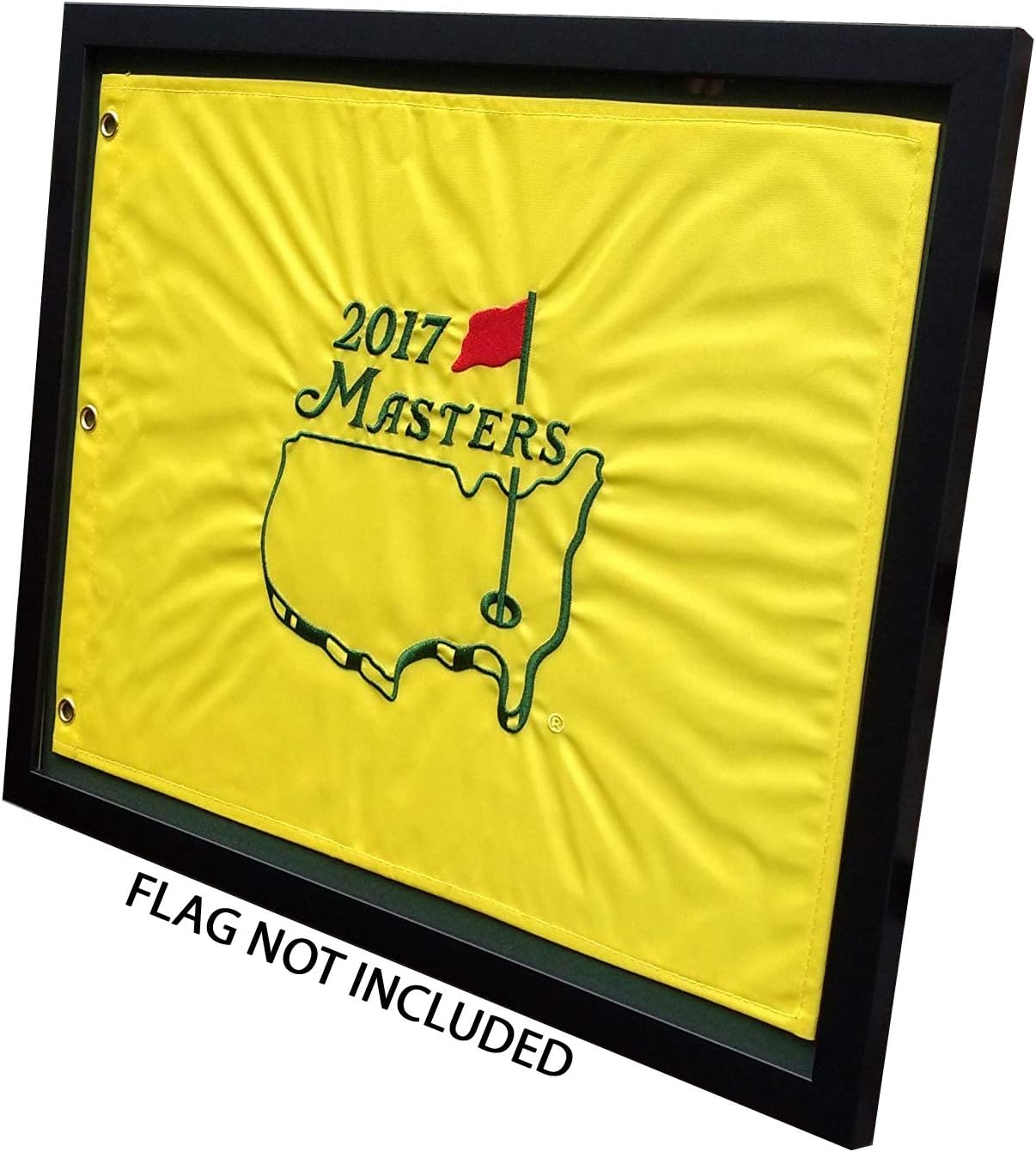 Compact Black, Moulding blk-007, Reversible Green-Black Mat (Holds 13x17 Masters Golf Flags; Flag Not Incl)