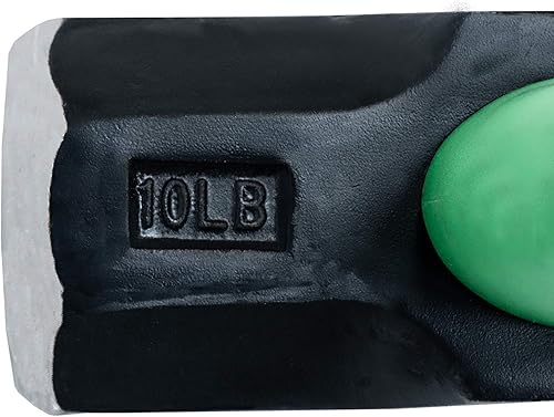 Miniatura 3 de Hooyman Martillo de trineo y palo con construcción resistente, mango ergonómico antideslizante en H, núcleo de fibra de vidrio, acero de alta