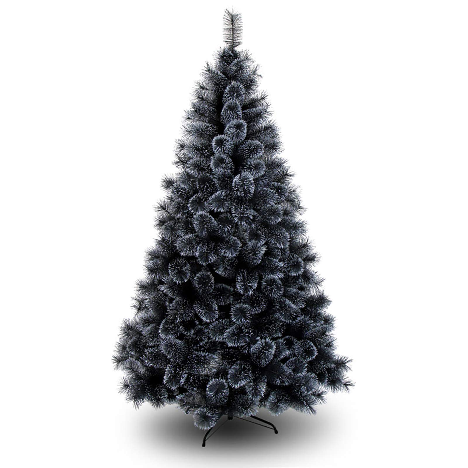 Xsdajsd Black Encrypted Pine Needle Xmas Pine Tree Automatic Christmas Trees With Solid Metal Legs,Luxury Artificial Christmas Tree- 120Cm,,120Cm(4Ft)