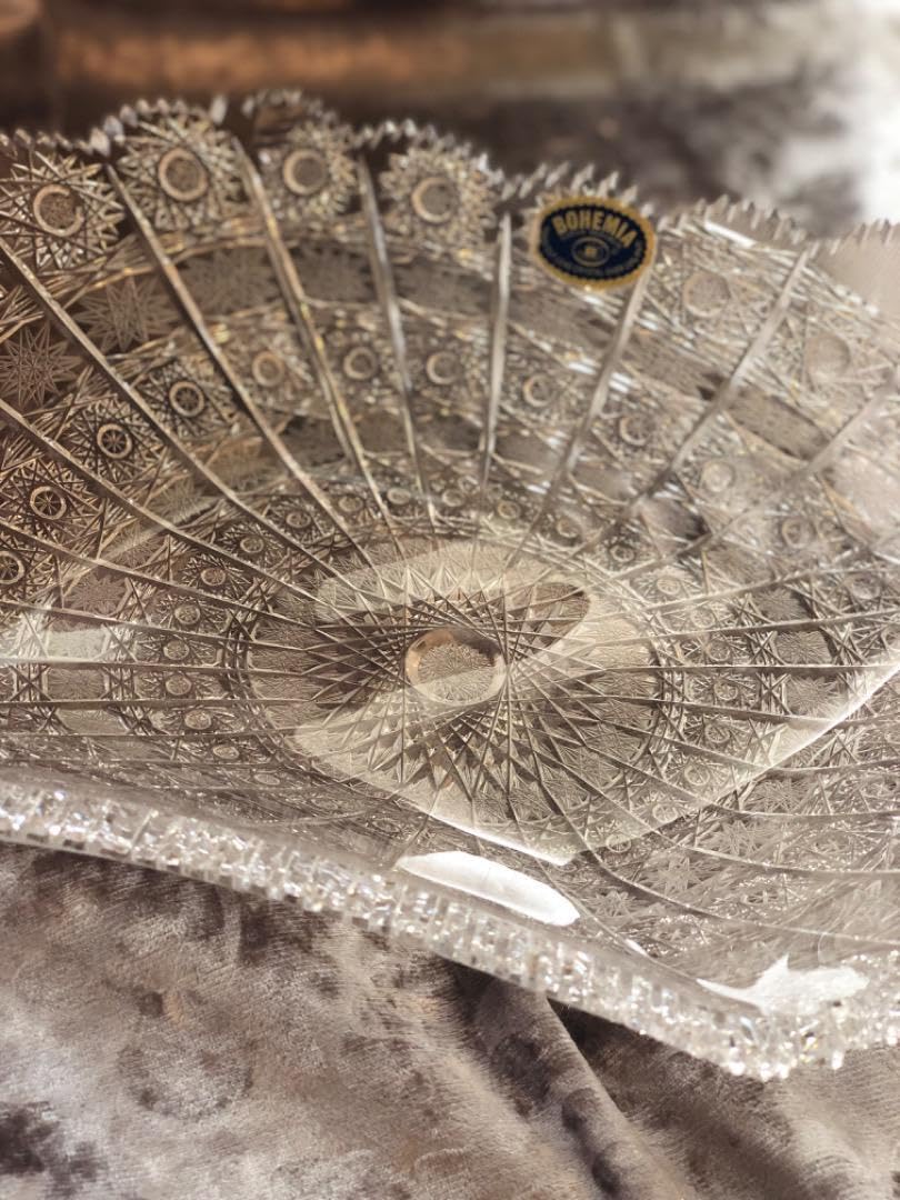 新品　BOHEMIA Crystal プレート　皿　4枚 Yahoo!オークション -「ボヘミアガラス 皿」の落札相場・落札価格