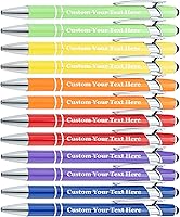 Vista 20 de Hasta 480 unidades de bolígrafos personalizados a granel, bolígrafos metálicos personalizados con nombre impreso con tinta negra, bolígrafos