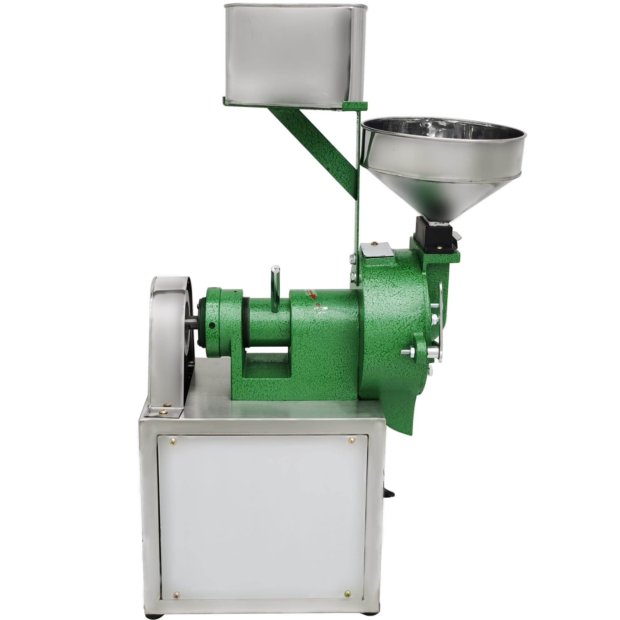 HQHAOTWU Grinding Machine Electric Rice Soybean Grinding Machine Commercial Corn Grinder Wet and Dry Grain Mill Machine with Two Different Grinding Wheels for Cereals Wheat Feed Flour 110V