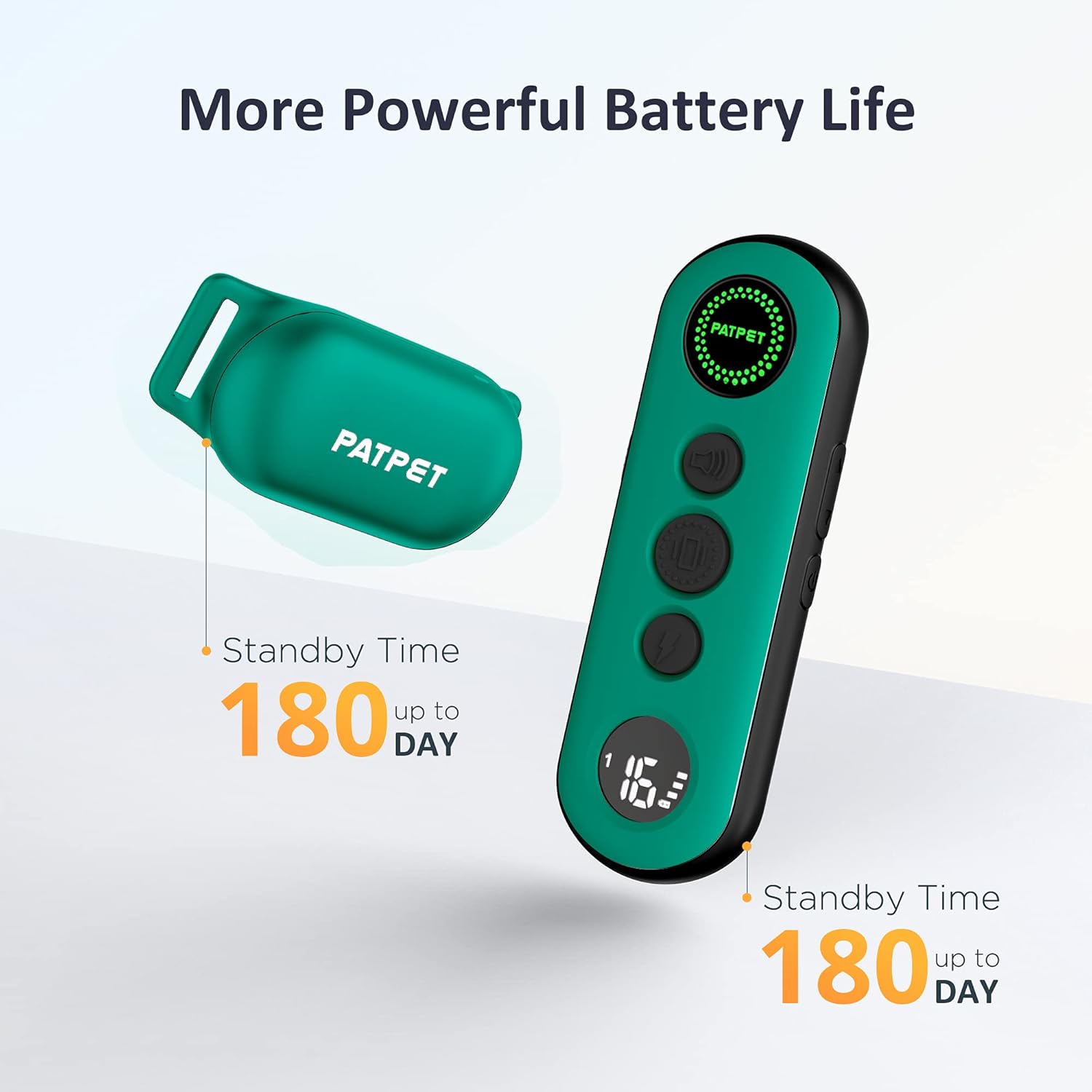 PATPET Shock Collar for Dogs - 4000FT Dog Training Collar with Remote, IPX7 Waterproof 4 Modes (Beep/Vibration/Shock/Safe) Dog Shock Collar, Rechargeable E-Collar for Small Medium Large Dogs (Green)