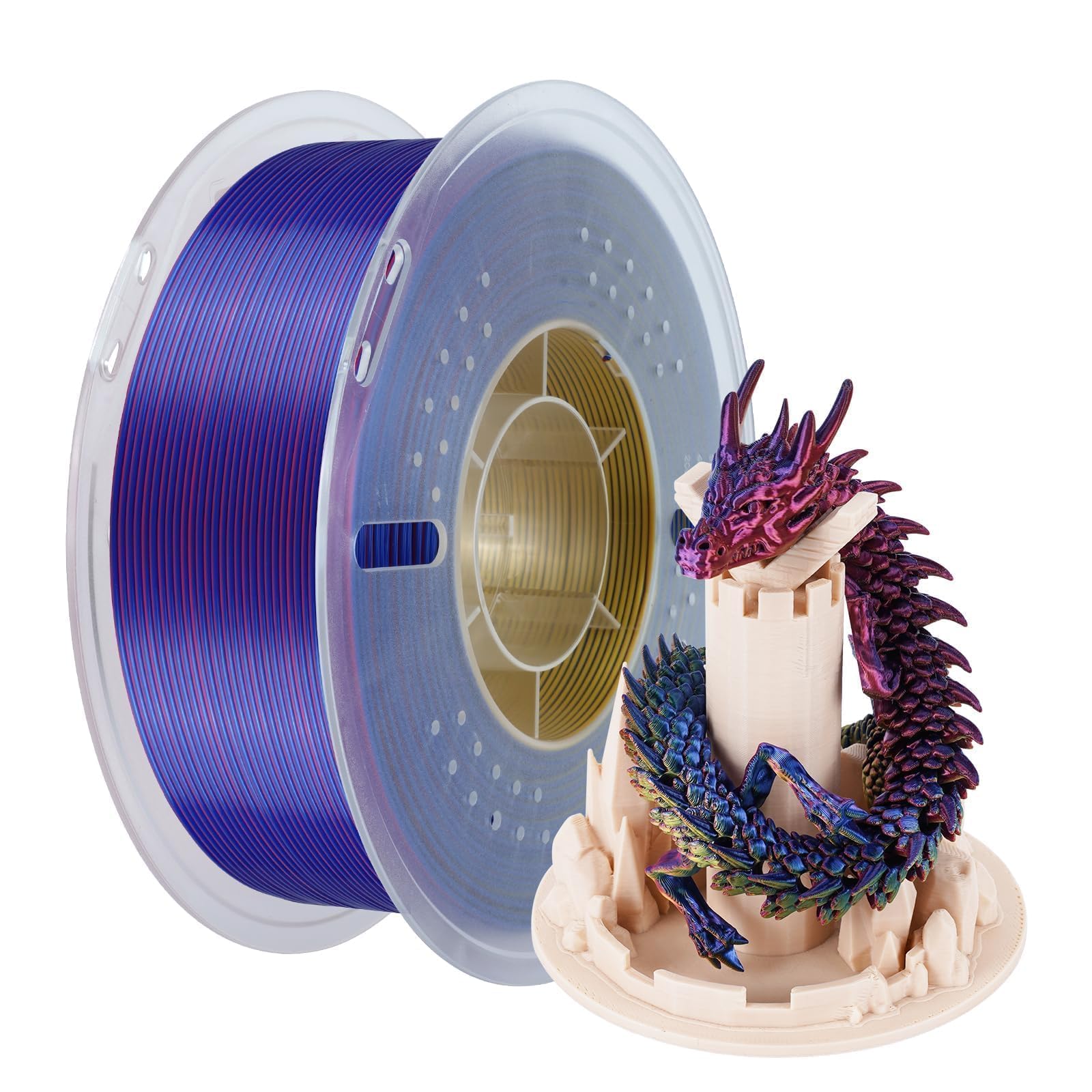 1kg Multicolor Silk PLA Filament Pack