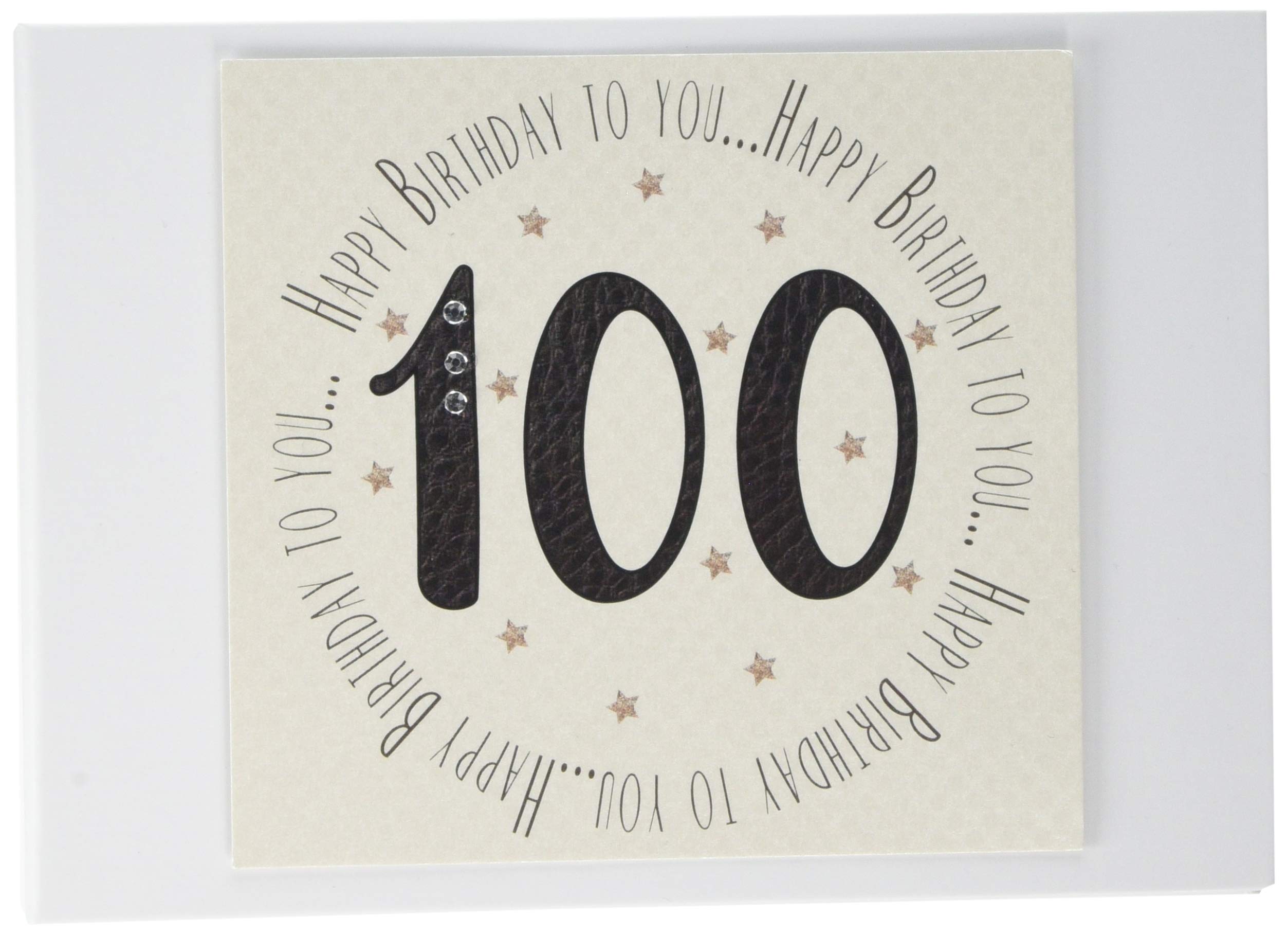 White Cotton Cards 100th Birthday Memories Photo Album (MTGA100T), of