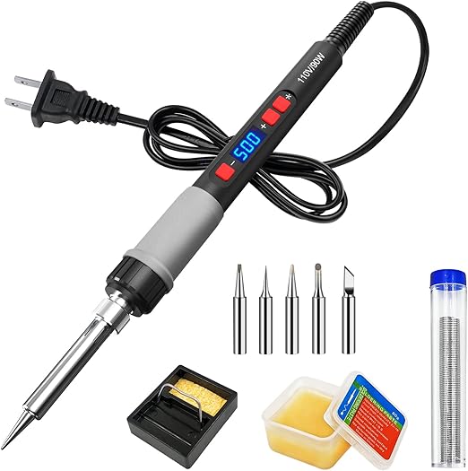 Soldering Iron Kit, ILIBILIB 90W LCD Digital Display Adjustable
