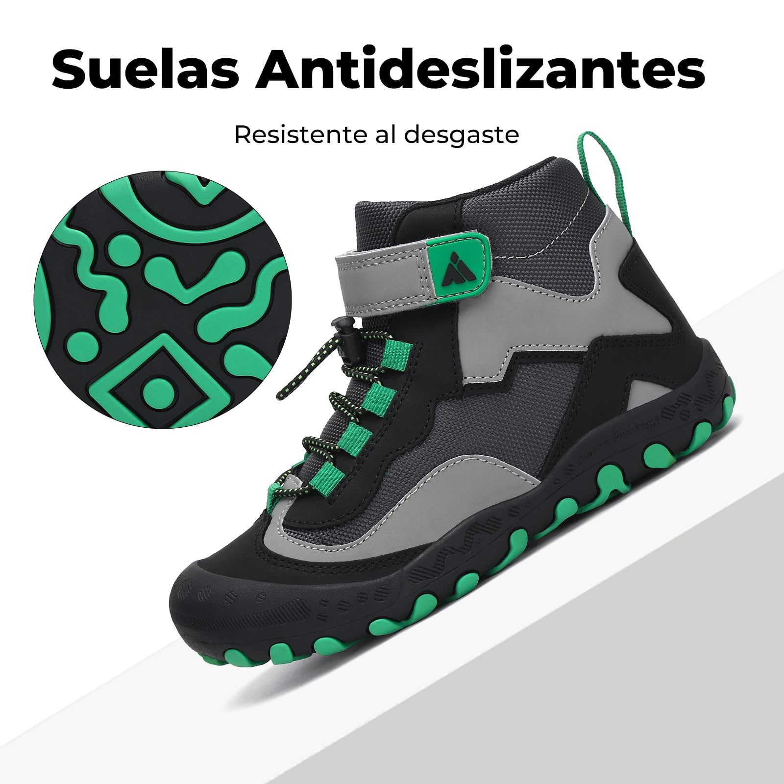 Mishansha Unisex Niños Zapatos de Senderismo para Antideslizante y Ligero Botas para niña Botas de Montaña — view 6