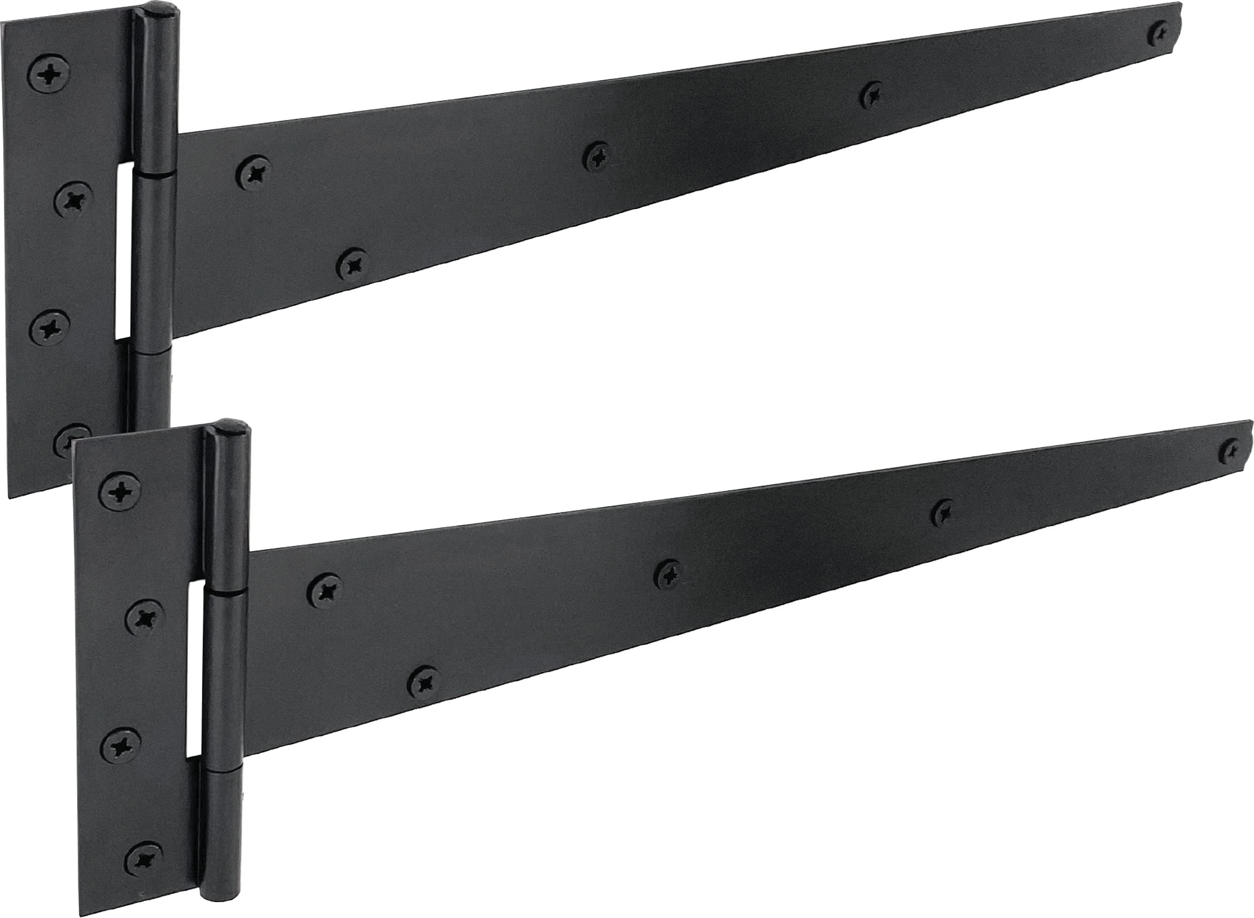 Irontite Black Irontite® 1 Pair T Hinges 400Mm (16”), Gate Hinges For Wooden Gates Or Garden Shed Hinges, These Garden Gate Hinges Are Coated For Lasting Weather Protection.