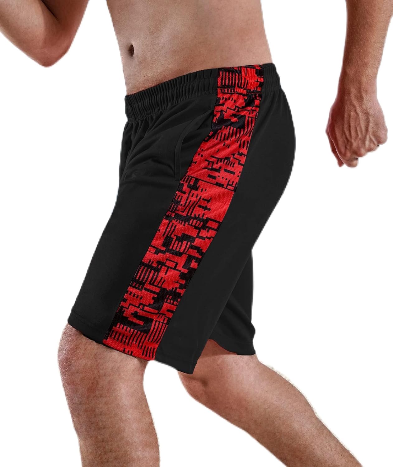 Shorts masculinos atléticos para treino corrida academia treinamento com cordão
