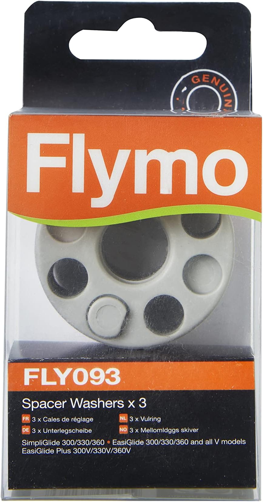 Spacer Washer Kit X 3 (Light Grey) - (SimpliGlide 300/330/360, EasiGlide 300/330/360 and All V Models, EasiGlide Plus 300V/330V/360V)