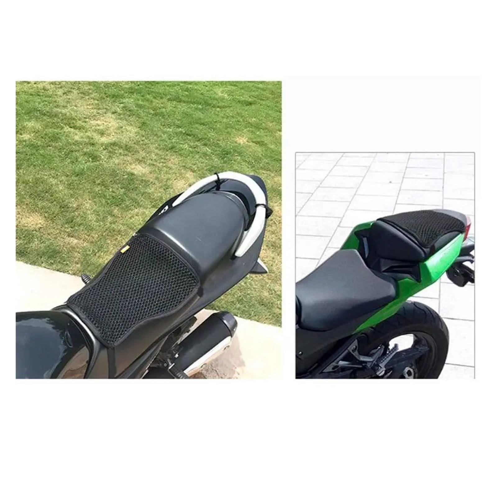 Coprisella per Moto Protezione per motocicletta, traspirante, fresca, resistente al sole, per cuscino del sedile, protezione per moto(M-double)