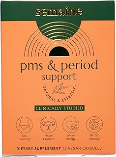 PMS & Period Relief - Menstrual Cramp Relief: No More Period Cramps, Mood Swings, or Bloating. PMS Supplement for Happy Hormones and Period Relief. (12 Count)