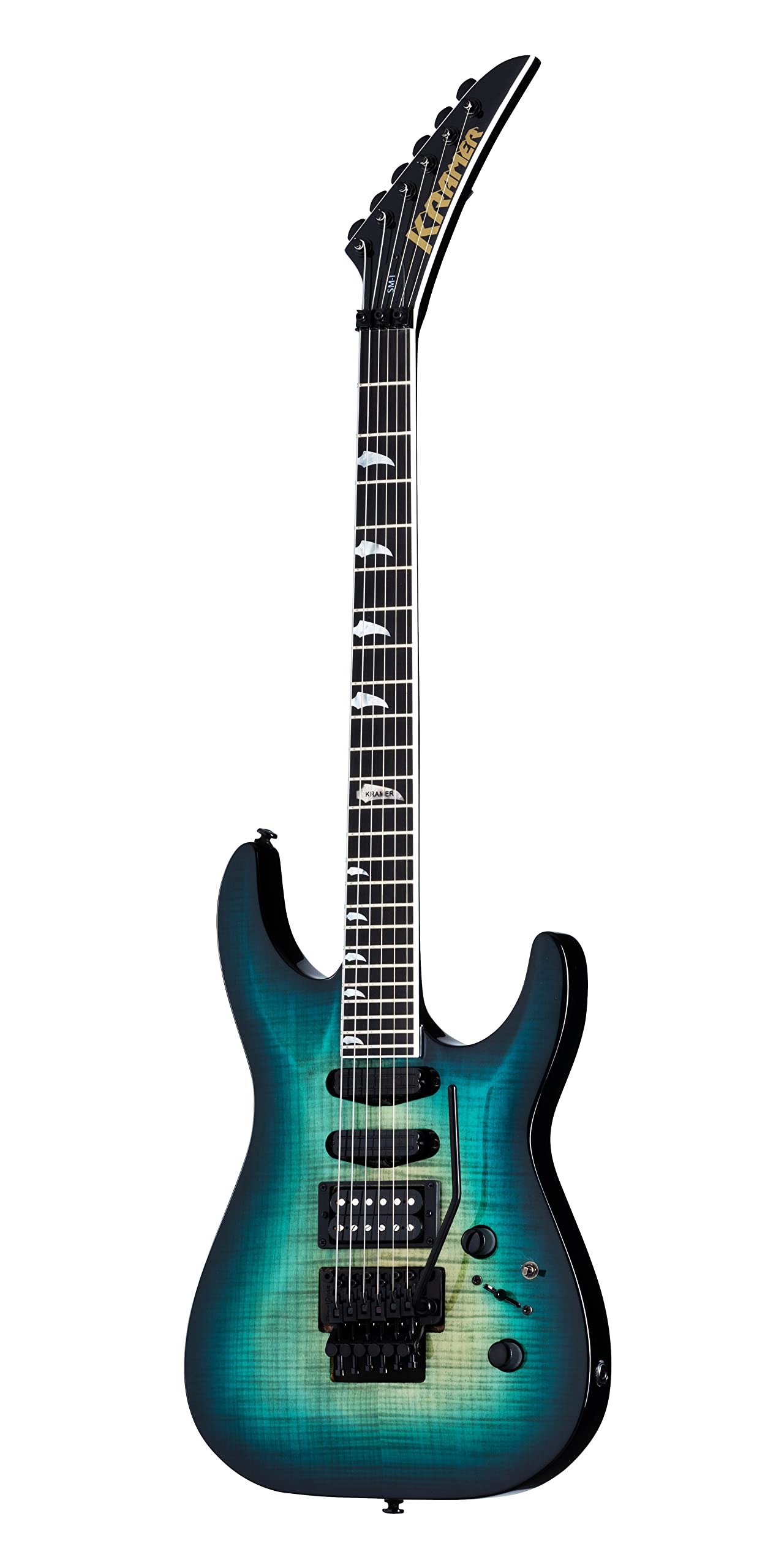 Amazon.com: Kramer SM-1 Figured Floyd Rose, Caribbean Blue