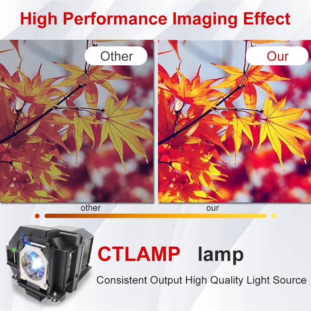 A+ Quality for ELPLP97 V13H010L97 Replacement Projector Lamp Bulb with Housing Compatible with elplp97 Epson Powerlite Home Cinema 660 2150 1060 EB-U50 EX3280 EB-X49 EH-TW710 image 5